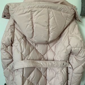 Lt pink Burberry puffy jacket.